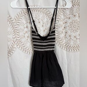 Forever 21 Black and White Striped Knit Top